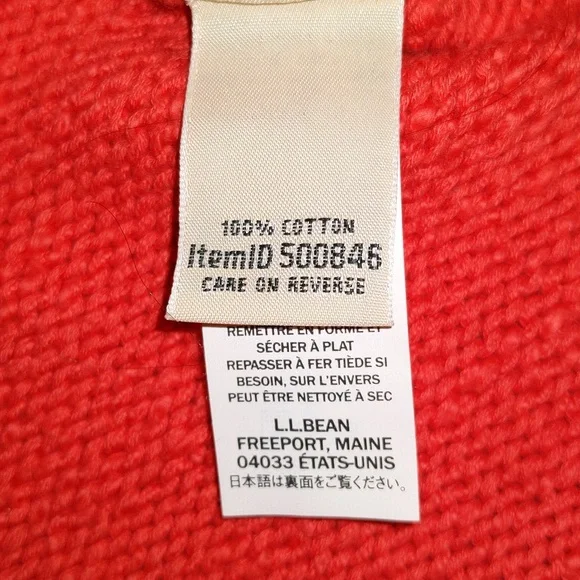 LLBean Women's Size M Pet 100% Cotton Sweater - Picture 10 of 11